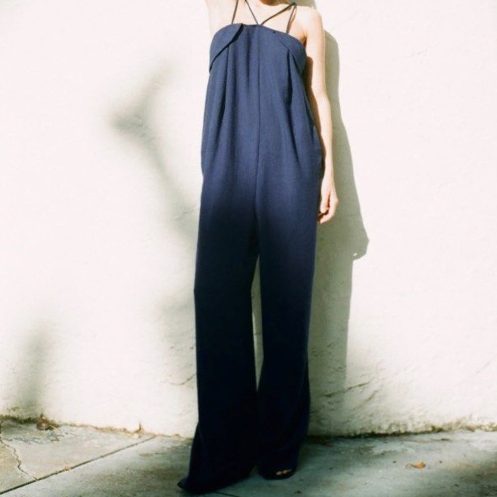 Zara LONG FLOWING JUMPSUIT